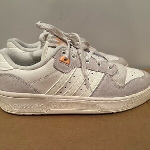 Adidas Rivalry Low White Acid Orange - Mens Size 9